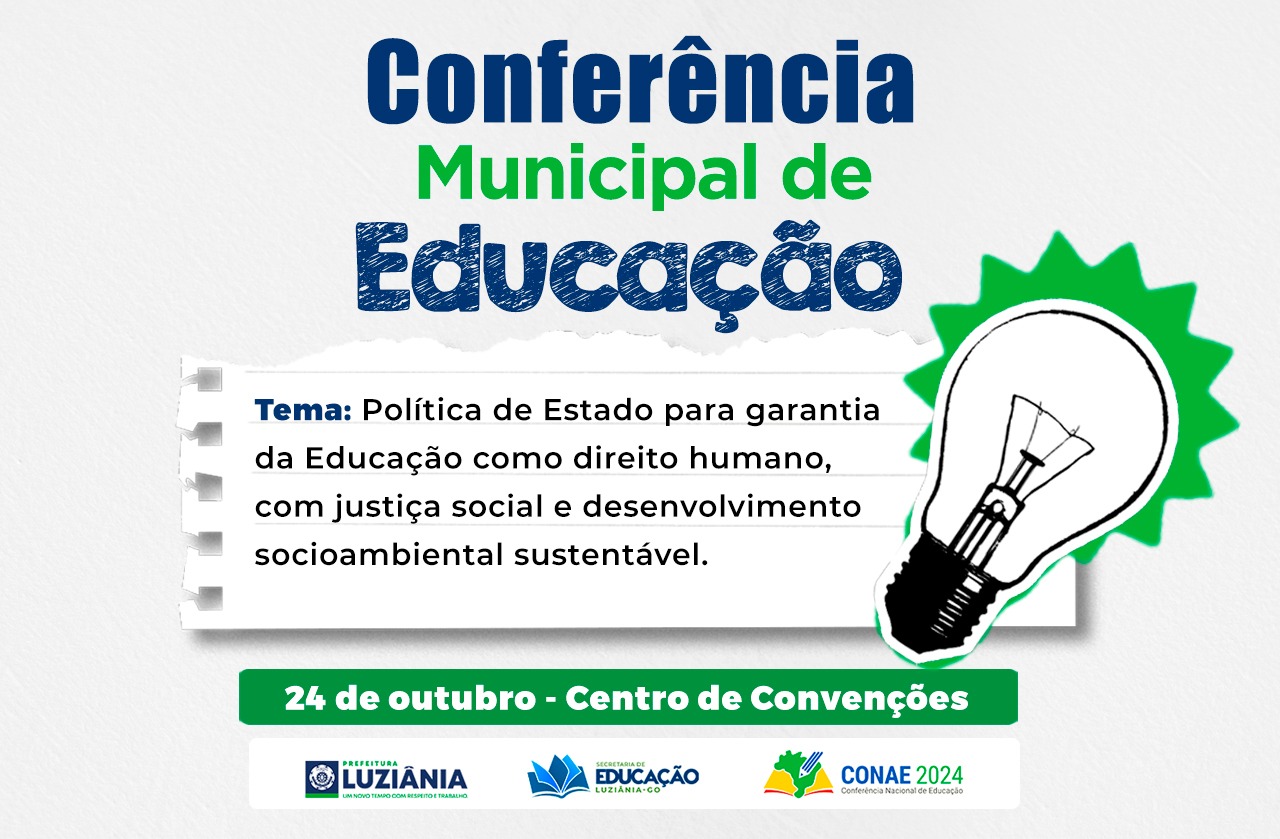 Inscrições: Conferência Municipal de Educação – CONAE 2024