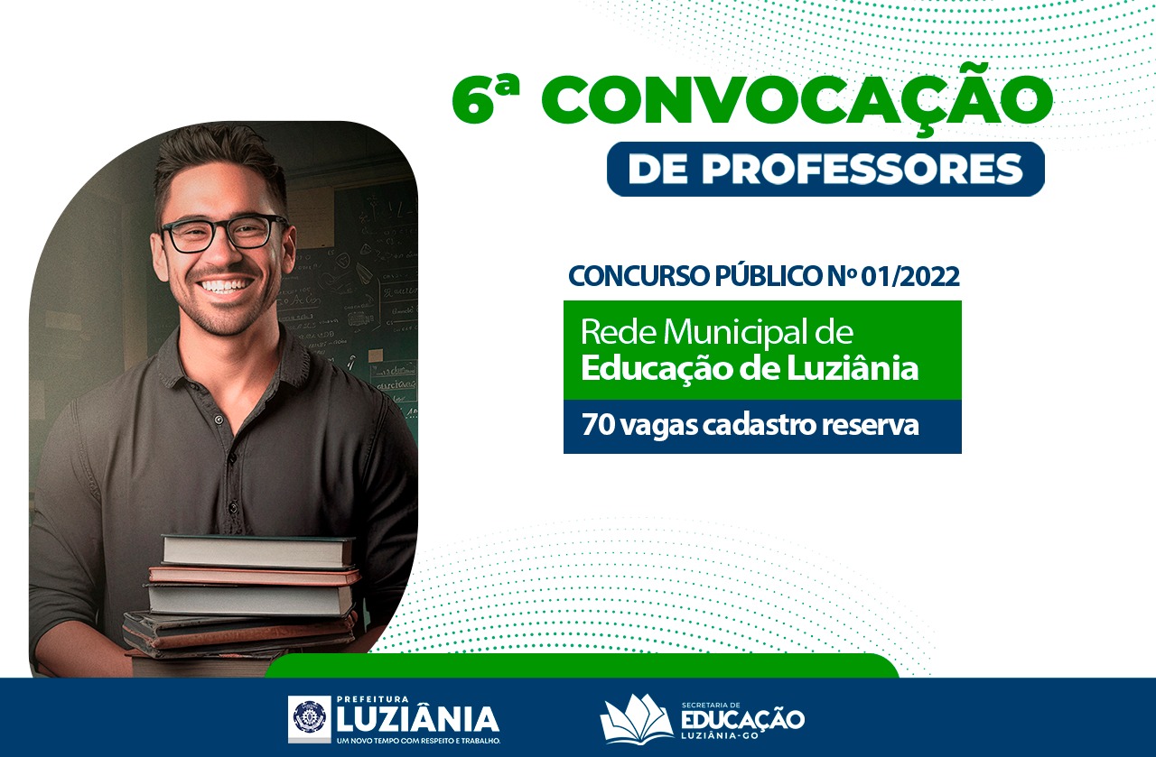 6º Convocação Professores – Concurso Público 01/2022