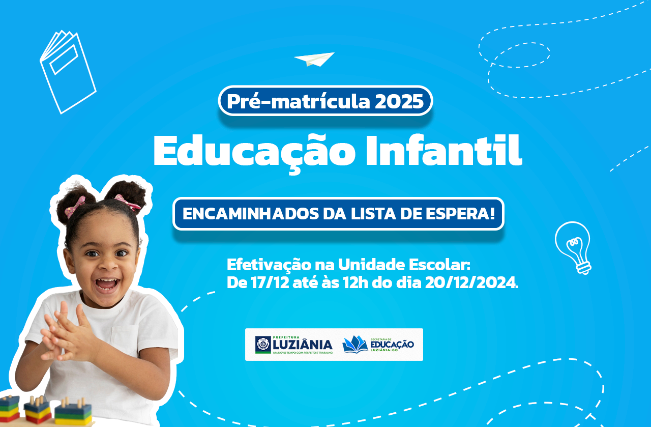 Pré-matrícula 2025 – Educação Infantil