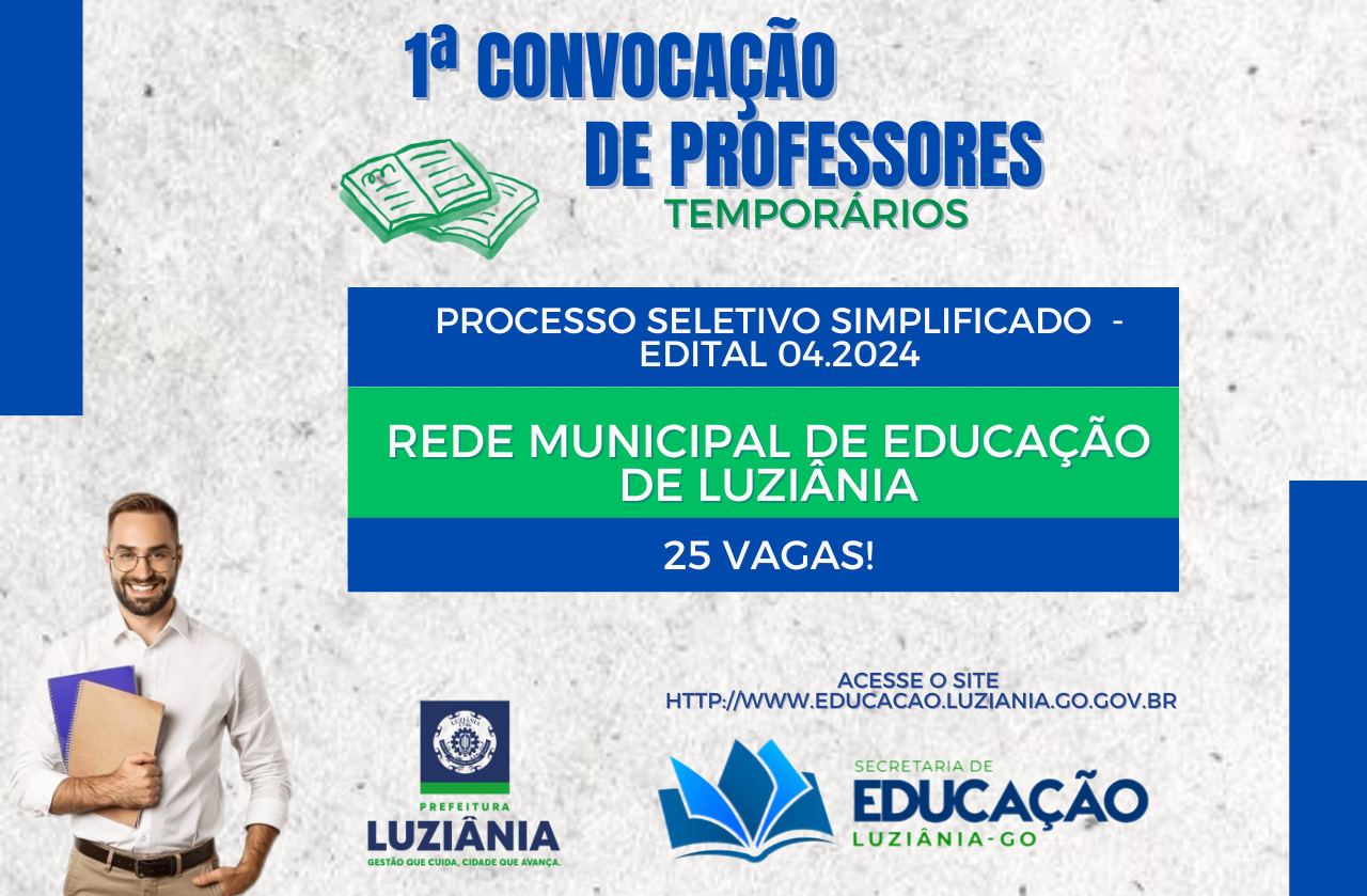 Convocação Edital N° 004/2024 – Processo Seletivo – Professores Temporários