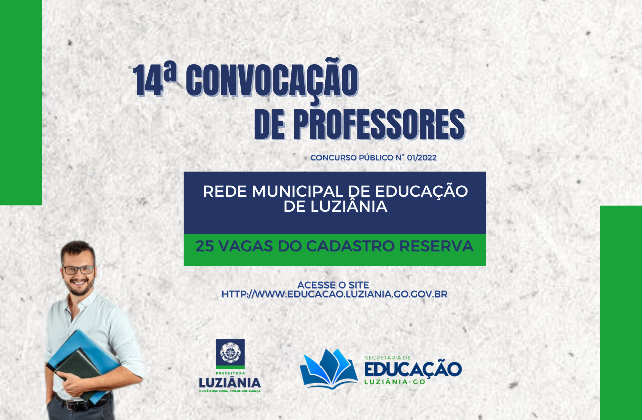 14º Convocação Professores – Concurso Público 001/2022