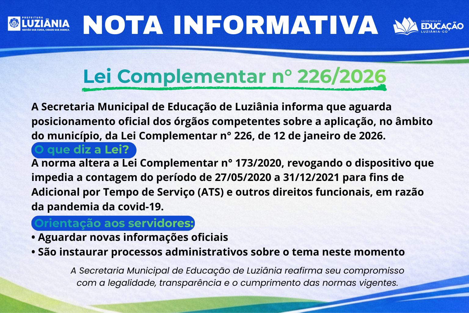 NOTA INFORMATIVA